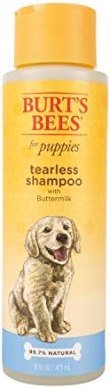 Burt’s bee natural tearless puppy shampoo with buttermilk